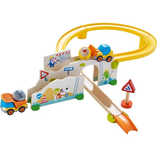 HABA Kugelbahn Kullerbü Spielbahn - Auf Der Baustelle 3 HABA Kugelbahn Kullerbü Spielbahn - Auf Der Baustelle