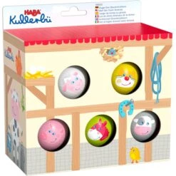 HABA Kullerbü - Kugel-Set Bauernhoftiere, Bahn