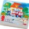 Haba 303252 Holzpuzzle Feuerwehr-Einsatz