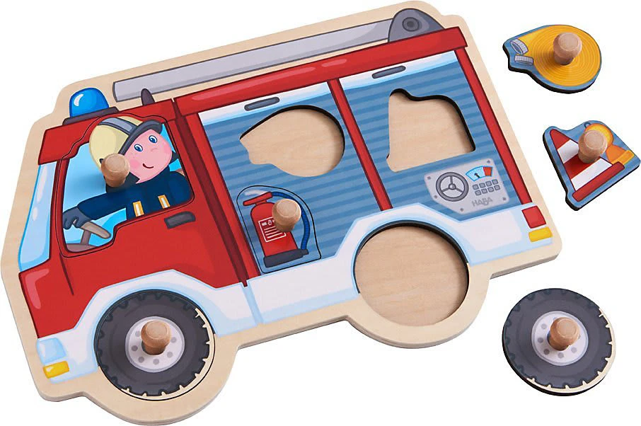 Haba 304594 Greifpuzzle Feuerwehrauto 3 Haba 304594 Greifpuzzle Feuerwehrauto
