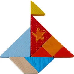 Haba 305777 Legespiel Bunter Tangram-Mix, 21-tlg. -Haba Verkaufsgeschäft haba 305777 legespiel bunter tangram mix 21 tlg 4