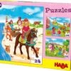 Puzzles Pferdefreundinnen. 3 Motive Je 24 Teile -Haba Verkaufsgeschäft haba sales gmbh and co kg puzzles pferdefreundinnen 3 motive je 24 teile